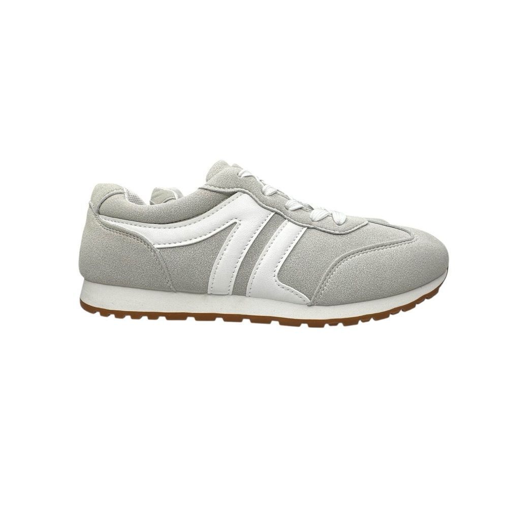 NEW Women's Gray & White Athletic Lightweight Sneakers Shoes Size 8 US / 39 EU